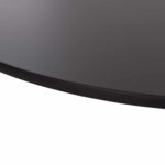 ΤΡΑΠΕΖΙ ΣΤΡΟΓΓΥΛΟ BROLIN HM18141.02 MDF TOP-ΒΑΣΗ ΜΕΤΑΛΛΙΚΗ--ΜΑΥΡΟ Φ90x73Υεκ - Image 5