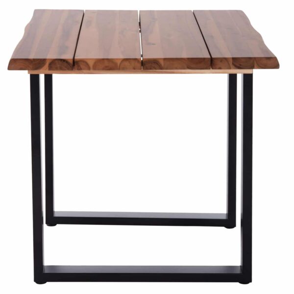 ΤΡΑΠΕΖΙ ΤΡΑΠΕΖΑΡΙΑΣ FRIGGO HM6294.01 ΞΥΛΟ ΑΚΑΚΙΑΣ 3,5εκ πάχος--ΠΟΔΙΑ ΜΕΤΑΛΛΙΚΑ 80x80x77Υεκ. - Image 6