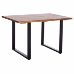 ΤΡΑΠΕΖΙ ΤΡΑΠΕΖΑΡΙΑΣ FRIGGO HM6295.01 ΞΥΛΟ ΑΚΑΚΙΑΣ 3εκ πάχος--ΠΟΔΙΑ ΜΕΤΑΛΛΙΚΑ 120x80x77Υεκ.