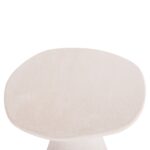ΤΡΑΠΕΖΙ ΤΡΑΠΕΖΑΡΙΑΣ ΣΤΡΟΓΓΥΛΟ ΣΕΙΡΑ SANTORINI HM18055 MDF ΥΠΟΛΕΥΚΟ ΧΡΩΜΑ Φ77x76Υεκ. - Image 5