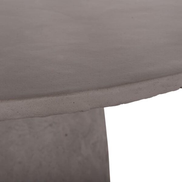 ΤΡΑΠΕΖΙ ΤΡΑΠΕΖΑΡΙΑΣ ΣΤΡΟΓΓΥΛΟ SEPPO HM18154.03 FIBER CEMENT ΣΕ ΓΚΡΙ--Φ119,5x75,5Υεκ. - Image 6