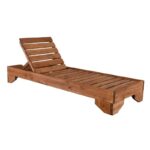 VERANO Ξαπλώστρα (A) Καρυδί Pine (πεύκο) 77x214x28cm