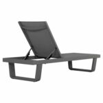 ΞΑΠΛΩΣΤΡΑ ΑΛΟΥΜΙΝΙΟΥ ΜΕ ΥΦΑΣΜΑ TESLIN RICKON HM6292.01 ΣΕ ΓΚΡΙ 198x61,5x97Υεκ. - Image 5