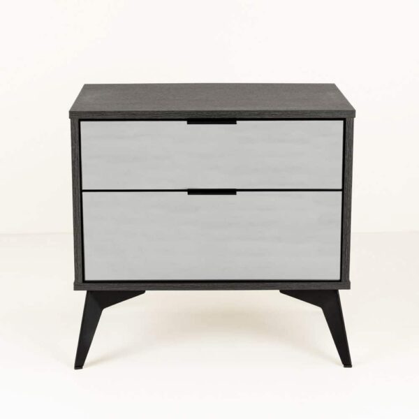SPECCHIO ΚΟΜΟΔΙΝΟ 2ΣΥΡΤΑΡΙΑ ΜΑΥΡΟ OAK ΚΑΘΡΕΠΤΗΣ 58x39x55 09-2127 - Image 2