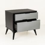 SPECCHIO ΚΟΜΟΔΙΝΟ 2ΣΥΡΤΑΡΙΑ ΜΑΥΡΟ OAK ΚΑΘΡΕΠΤΗΣ 58x39x55 09-2127 - Image 3