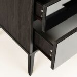 SPECCHIO ΚΟΜΟΔΙΝΟ 2ΣΥΡΤΑΡΙΑ ΜΑΥΡΟ OAK ΚΑΘΡΕΠΤΗΣ 58x39x55 09-2127 - Image 5