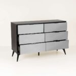 SPECCHIO ΣΥΡΤΑΡΙΕΡΑ 6ΣΥΡΤΑΡΙΑ ΜΑΥΡΟ OAK ΚΑΘΡΕΠΤΗΣ 120x39x80 09-2128 - Image 3