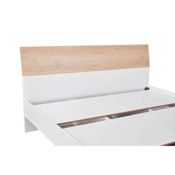 LUCIDO ΚΡΕΒΑΤΙ ΛΕΥΚΟ OAK ΦΥΣΙΚΟ 162x202x88 09-2129 - Image 3