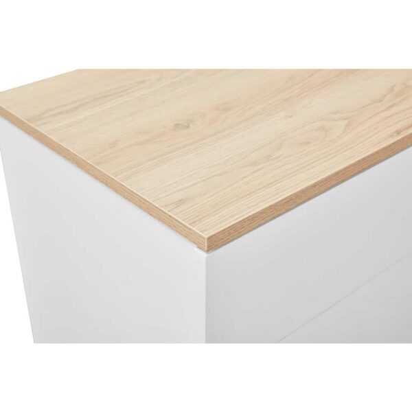 LUCIDO ΚΟΜΟΔΙΝΟ 2ΣΥΡΤΑΡΙΑ ΛΕΥΚΟ OAK ΦΥΣΙΚΟ 58x39x44.5 09-2130 - Image 5