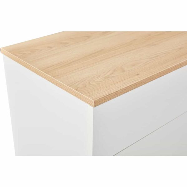 LUCIDO ΣΥΡΤΑΡΙΕΡΑ 5ΣΥΡΤΑΡΙΑ ΛΕΥΚΟ OAK ΦΥΣΙΚΟ 58x39x116.5 09-2131 - Image 5