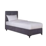 PIANO ΚΡΕΒΑΤΙ ΜΕ ΑΠΟΘΗΚ. ΧΩΡΟ (ΓΙΑ ΣΤΡΩΜΑ 90x200cm) ΓΚΡΙ 07-780 207x97x115 40-0046