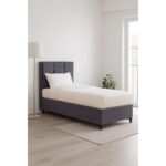 PIANO ΚΡΕΒΑΤΙ ΜΕ ΑΠΟΘΗΚ. ΧΩΡΟ (ΓΙΑ ΣΤΡΩΜΑ 90x200cm) ΓΚΡΙ 07-780 207x97x115 40-0046 - Image 2