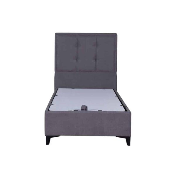 PIANO ΚΡΕΒΑΤΙ ΜΕ ΑΠΟΘΗΚ. ΧΩΡΟ (ΓΙΑ ΣΤΡΩΜΑ 90x200cm) ΓΚΡΙ 07-780 207x97x115 40-0046 - Image 3