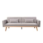 PANTA ΚΑΝΑΠΕΣ ΚΡΕΒΑΤΙ 3ΘΕΣΙΟΣ ΓΚΡΙ ΑΝΟΙΧΤΟ 210x77x77 70-0361 - Image 3