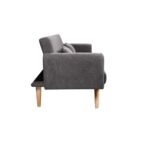 PANTA ΚΑΝΑΠΕΣ ΚΡΕΒΑΤΙ 3ΘΕΣΙΟΣ ΓΚΡΙ ΣΚΟΥΡΟ 210x77x77 70-0362 - Image 4