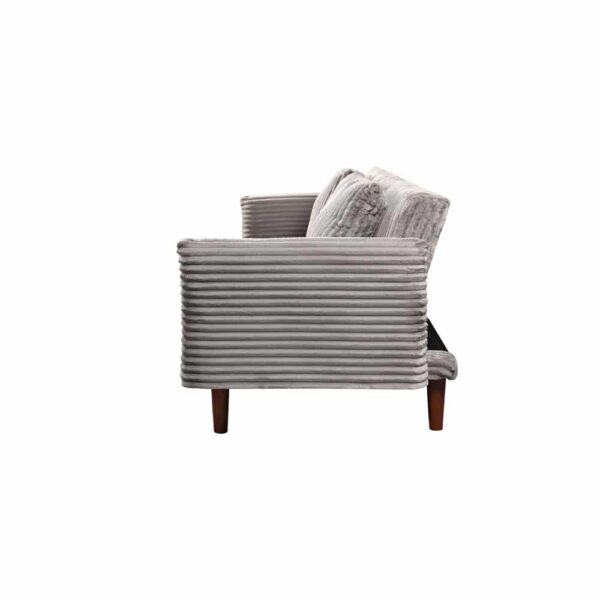 COTTLE ΚΑΝΑΠΕΣ ΚΡΕΒΑΤΙ 3ΘΕΣΙΟΣ ΓΚΡΙ ΑΝΟΙΧΤΟ 213x79x73 70-0425 - Image 4