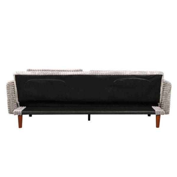 COTTLE ΚΑΝΑΠΕΣ ΚΡΕΒΑΤΙ 3ΘΕΣΙΟΣ ΓΚΡΙ ΑΝΟΙΧΤΟ 213x79x73 70-0425 - Image 5