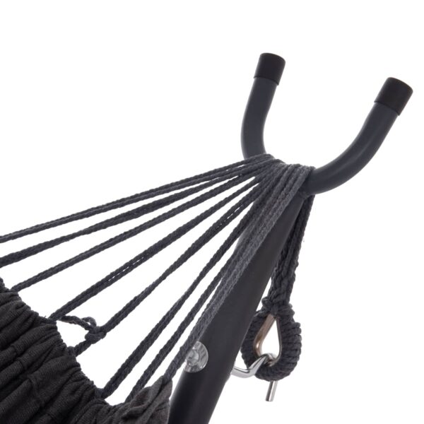 ΑΙΩΡΑ CRAVE HM6304.01 ΑΝΘΡΑΚΙ ΜΕΤΑΛΛΙΚΟΣ ΣΚΕΛΕΤΟΣ-ΣΚΟΥΡΟ ΓΚΡΙ ΥΦΑΣΜΑ 265x93x105Υεκ - Image 4