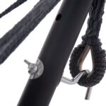 ΑΙΩΡΑ CRAVE HM6304.01 ΑΝΘΡΑΚΙ ΜΕΤΑΛΛΙΚΟΣ ΣΚΕΛΕΤΟΣ-ΣΚΟΥΡΟ ΓΚΡΙ ΥΦΑΣΜΑ 265x93x105Υεκ - Image 5