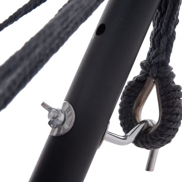 ΑΙΩΡΑ CRAVE HM6304.01 ΑΝΘΡΑΚΙ ΜΕΤΑΛΛΙΚΟΣ ΣΚΕΛΕΤΟΣ-ΣΚΟΥΡΟ ΓΚΡΙ ΥΦΑΣΜΑ 265x93x105Υεκ - Image 5