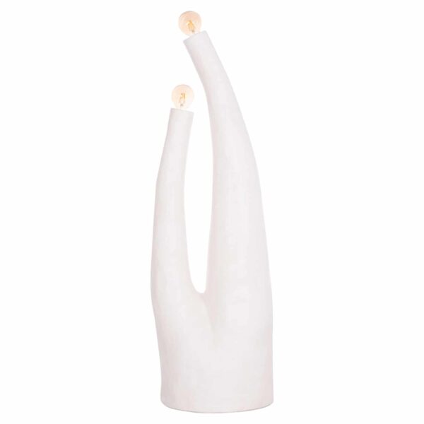 ΔΙΑΚΟΣΜΗΤΙΚΟ ΦΩΤΙΣΤΙΚΟ ΔΑΠΕΔΟΥ TUSKEN HM4702.02 FIBER CEMENT-ΛΕΥΚΟ 50x43x145Υεκ - Image 3