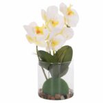 ΔΙΑΚΟΣΜΗΤΙΚΟ ΣΥΝΘΕΤΙΚΟ ΦΥΤΟ HM4738 ΛΟΥΛΟΥΔΙ PHALAENOPSIS ΣΕ ΓΥΑΛΙΝΟ ΒΑΖΟ 12x24x30Υεκ - Image 6