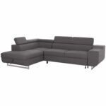 ΓΩΝΙΑΚΟΣ ΚΑΝΑΠΕΣ-ΚΡΕΒΑΤΙ ΜΕ ΑΠΟΘ.ΧΩΡΟ ENCORE HM3301.01L ΓΚΡΙ ΥΦΑΣΜΑ 285x205x90Υεκ.