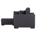 ΓΩΝΙΑΚΟΣ ΚΑΝΑΠΕΣ-ΚΡΕΒΑΤΙ ΜΕ ΑΠΟΘ.ΧΩΡΟ TRENDSTON HM3302.01L ΓΚΡΙ ΥΦΑΣΜΑ 298x177x95Υεκ - Image 5
