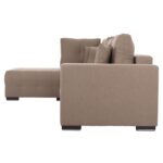 ΓΩΝΙΑΚΟΣ ΚΑΝΑΠΕΣ-ΚΡΕΒΑΤΙ ΜΕ ΑΠΟΘ.ΧΩΡΟ TRENDSTON HM3302.03L ΜΠΕΖ ΥΦΑΣΜΑ 298x177x95Υεκ - Image 5