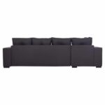 ΓΩΝΙΑΚΟΣ ΚΑΝΑΠΕΣ-ΚΡΕΒΑΤΙ ΜΕ ΑΠΟΘ.ΧΩΡΟ TRENDSTON HM3302.01L ΓΚΡΙ ΥΦΑΣΜΑ 298x177x95Υεκ - Image 6