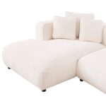 ΚΑΝΑΠΕΣ ΓΩΝΙΑ (ΑΡΙΣΤΕΡΗ) 3-ΘΕΣΙΟΣ GRACE HM3280.02L ΛΕΥΚΟ ΥΦΑΣΜΑ 252x160x70-90Υεκ - Image 6