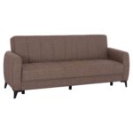 ΚΑΝΑΠΕΣ ΚΡΕΒΑΤΙ ΜΕ ΑΠΟΘ.ΧΩΡΟ TΡΙΘΕΣΙΟΣ NIKKO HM3292.02 ΚΑΦΕ ΥΦΑΣΜΑ 209x76x83Υεκ.