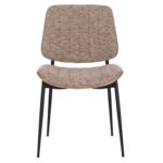 ΚΑΡΕΚΛΑ ΤΡΑΠΕΖΑΡΙΑΣ CONTI HM9983.02 ΜΑΥΡΟ ΜΕΤΑΛΛΟ--ΚΑΦΕ ΥΦΑΣΜΑ 49x56x82Υεκ. - Image 3