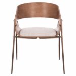 ΠΟΛΥΘΡΟΝΑ KRILL HM18254.01 PLYWOOD ΣΕ WHITEWASH--ΜΕΤΑΛΛΟ ΣΕ ΧΑΛΚΙΝΟ 55,5x55x72Υεκ. - Image 3