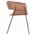 ΠΟΛΥΘΡΟΝΑ KRILL HM18254.01 PLYWOOD ΣΕ WHITEWASH--ΜΕΤΑΛΛΟ ΣΕ ΧΑΛΚΙΝΟ 55,5x55x72Υεκ. - Image 4