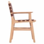 ΠΟΛΥΘΡΟΝΑ FELIPE HM9328.11 ΤΟΟΝ ΞΥΛΟ ΜΕ PU ΚΑΦΕ 61x59x86Y εκ. - Image 4