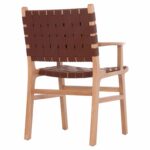 ΠΟΛΥΘΡΟΝΑ FELIPE HM9328.11 ΤΟΟΝ ΞΥΛΟ ΜΕ PU ΚΑΦΕ 61x59x86Y εκ. - Image 5