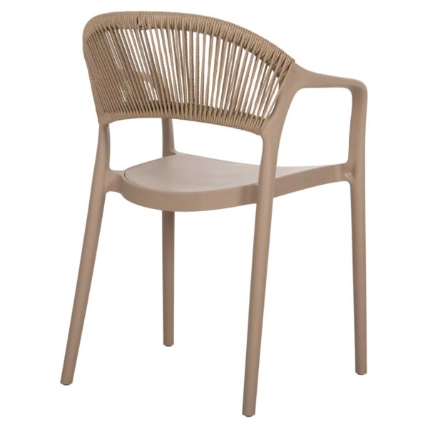 ΠΟΛΥΘΡΟΝΑ ΠΟΛΥΠΡΟΠΥΛΕΝΙΟΥ EVA HM6155.03 ΚΑΠΟΥΤΣΙΝΟ ΜΕ ΜΠΕΖ ΣΧΟΙΝΙ 56,5x53x80Υεκ. - Image 5