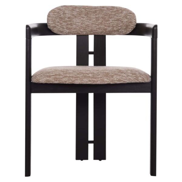 ΠΟΛΥΘΡΟΝΑ ΤΡΑΠΕΖΑΡΙΑΣ KALL HM18247.02 ΚΑΦΕ ΥΦΑΣΜΑ--PLYWOOD ΣΕ ΜΑΥΡΟ 56x45x73Υεκ - Image 3