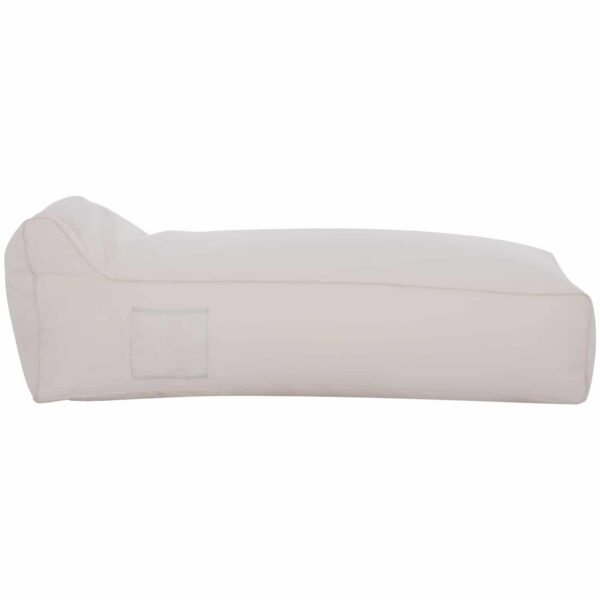 ΠΟΥΦ ΞΑΠΛΩΣΤΡΑ WADELIN HM5774.11 ΜΕ TEXTILINE ΛΕΥΚΟ 190x80x40-60Υ εκ. - Image 3