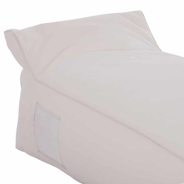 ΠΟΥΦ ΞΑΠΛΩΣΤΡΑ WADELIN HM5774.11 ΜΕ TEXTILINE ΛΕΥΚΟ 190x80x40-60Υ εκ. - Image 5