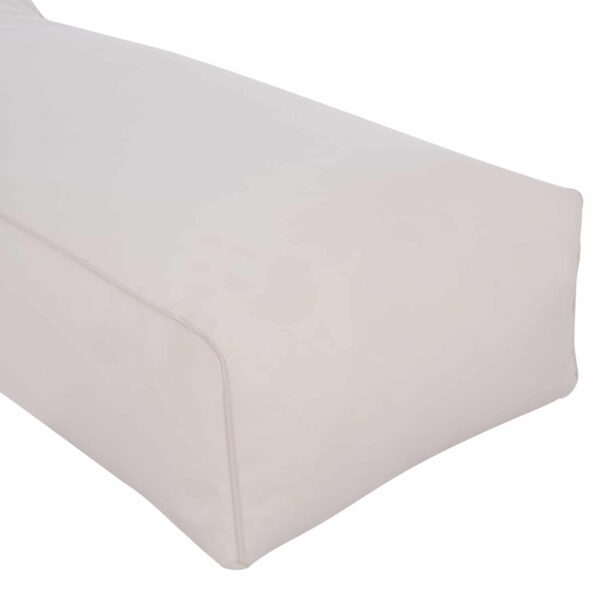 ΠΟΥΦ ΞΑΠΛΩΣΤΡΑ WADELIN HM5774.11 ΜΕ TEXTILINE ΛΕΥΚΟ 190x80x40-60Υ εκ. - Image 6