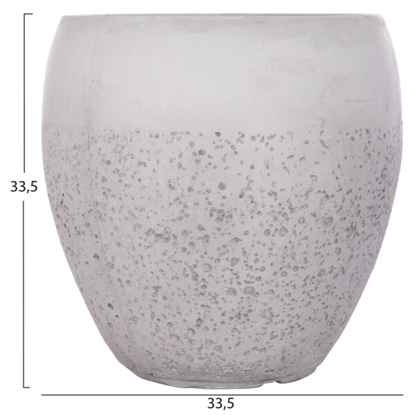 ΣΕΤ 3ΤΜΧ ΓΛΑΣΤΡΕΣ ΣΕΙΡΑ GARDENER HM4718 FIBERCLAY ΛΕΥΚΟ Φ55x54Υεκ - Image 5