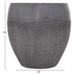 ΣΕΤ 3ΤΜΧ ΓΛΑΣΤΡΕΣ ΣΕΙΡΑ GARDENER HM4725 FIBERCLAY-ΣΕ ΣΚΟΥΡΟ CEMENT ΧΡΩΜΑ Φ55x54Υεκ - Image 3