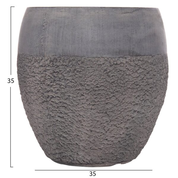 ΣΕΤ 3ΤΜΧ ΓΛΑΣΤΡΕΣ ΣΕΙΡΑ GARDENER HM4725 FIBERCLAY-ΣΕ ΣΚΟΥΡΟ CEMENT ΧΡΩΜΑ Φ55x54Υεκ - Image 5