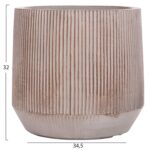 ΣΕΤ 3ΤΜΧ ΓΛΑΣΤΡΕΣ ΣΤΡΟΓΓΥΛΕΣ ΣΕΙΡΑ GARDENER HM4724 FIBERCLAY-ΧΡΩΜΑ CEMENT Φ55x55Υεκ - Image 5