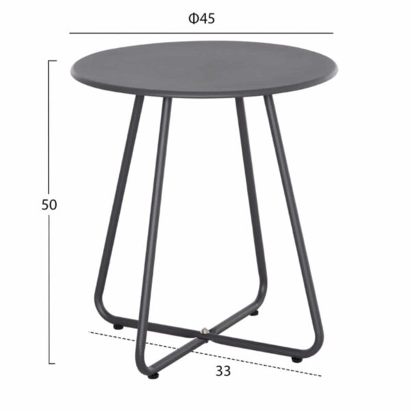 ΣΕΤ LOUNGE 3TMX ΕΞ.ΧΩΡΟΥ PONY HM21193 ΜΕΤΑΛΛΟ ΣΕ ΓΚΡΙ--ΣΥΝΘ.RATTAN ΣΕ ΛΕΥΚΟ-ΜΑΥΡΟ - Image 2