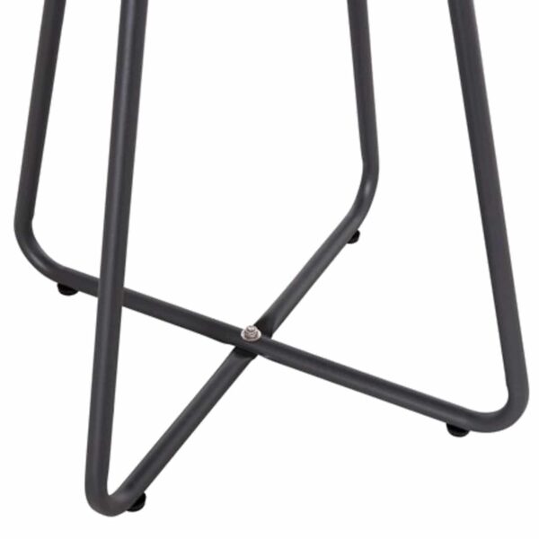 ΣΕΤ LOUNGE 3TMX ΕΞ.ΧΩΡΟΥ PONY HM21193 ΜΕΤΑΛΛΟ ΣΕ ΓΚΡΙ--ΣΥΝΘ.RATTAN ΣΕ ΛΕΥΚΟ-ΜΑΥΡΟ - Image 5