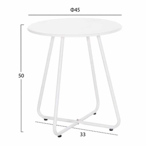 ΣΕΤ LOUNGE 3TMX ΕΞ.ΧΩΡΟΥ PONY HM21193.02 ΜΕΤΑΛΛΟ ΚΑΙ ΣΥΝΘ.RATTAN ΣΕ ΛΕΥΚΟ-ΜΑΥΡΟ - Image 2