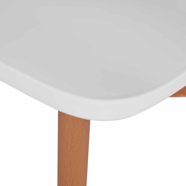 ΣΕΤ ΤΡΑΠΕΖΑΡΙΑΣ 5ΤΜΧ MINIMAL HM21172 MDF TOP ΣΕ ΛΕΥΚΟ-ΣΚΕΛΕΤΟΣ ΣΕ ΦΥΣΙΚΟ ΞΥΛΟΥ - Image 4